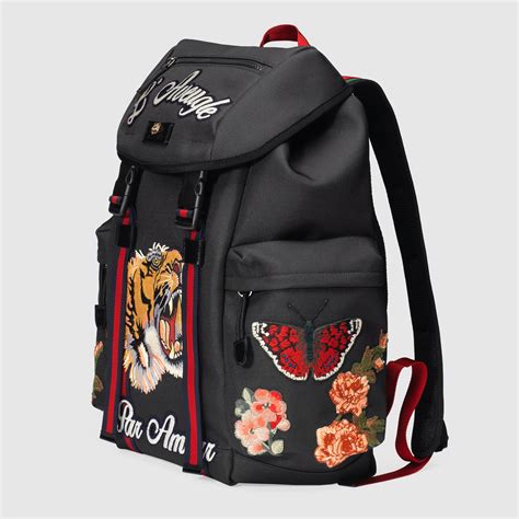 cheap gucci backpack embroidery|gucci retro backpack.